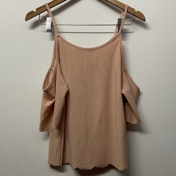Boohoo Peach-Colored Cold Shoulder Top - Picture 7 of 10